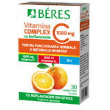 Complexe de vitamine C avec bioflavonoïdes, 30 comprimés pelliculés, Beres