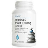 Vitamine C Retard 1000mg met Zn en D3, 30 filmomhulde tabletten, Alevia