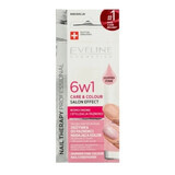 Eveline, 6w1 Verzorging amp; Kleur Shimmer Roze , Nagelbalsem, 5 ml