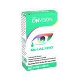 Oogheelkundige oplossing voor droge ogen Onvision Dezalerg, 10 ml, Sun Wave Pharma