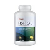 Gnc Fish Oil, Fish Oil With Natural Lemon Flavor, 360 Cps