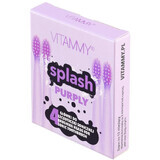 Vitammy SPLASH Mangos de recambio para cepillos de dientes púrpura 4 uds.