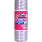 Spontex Multiroll servetten op rol 50 stuks