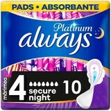 Always Platinum Secure Nacht Maandverband 10 stuks