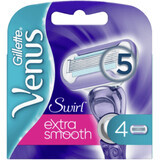 Gillette Venus Swirl Extra Glad Vervangingskoppen 4 stuks