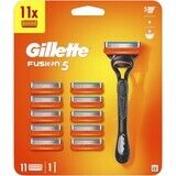 Gillette Fusion razor + 11 replacement heads Special package