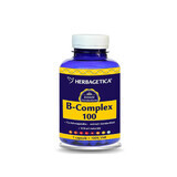 B-Complex 100, 120 capsules, Herbagetica
