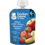 Gerber Naturel Appel Banaan Aardbei 6m+ 90 g