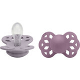 Succhietti in silicone BIBS Infinity Symmetric, misura 1, grigio fossile / malva 2 pz.