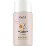 Babé SUPER FLUID COLOUR FLUID SPF50 getinte gezichtsvloeistof voor alle huidtypes 50 ml