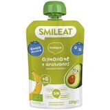 Smileat Bolsa bio manzana, plátano, aguacate y arándanos 6M+ 100 g