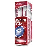 White Glo professionele tandpasta + gratis tandenborstel en interdentale rager 150 g