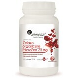 Organic Iron MicroFerr 25 mg x 100 Aliness Vegetarian Tablets