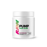 Pre Workout Pump Non Stim, 480 g, Watermeloen, Raw Nutrition