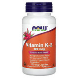 Vitamine K-2, 100 mcg, 100 vegetarische capsules, Now Foods