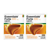 Essentiale Forte, 300 mg, 2 x 100 capsules, Sanofi