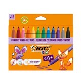 Jumbo kleurmarkers, 12 stuks, BIC