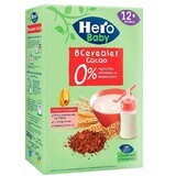 8 Granen met Cacao, +12 maanden, 340 gr, Hero Baby