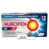 Nurofen SR, 300 mg, 12 tabletten met verlengde afgifte, Reckitt Benckiser