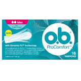 Absorbants internes OB ProComfort Mini, 16 pièces, Johnson&Johnson