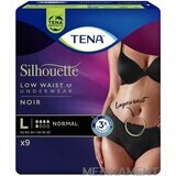 TENA SILHOUETTE NORMAL NOIR L 9KS 1×9 buc, lenjerie pentru incontinență