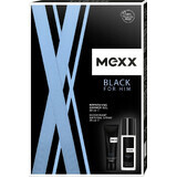 MEXX BLACK MAN deodorant 75ML + douchegel 50ML 1×1pc, cosmeticaset voor mannen