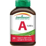 Jamieson Vitamine A 10 000 IU 1×100 tbl, voedingssupplement