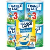 France Lait 3 4x400g + papilla de trigo FL. Set 250g 1×1, leche en polvo infantil set