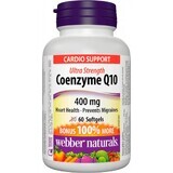 WEBBER NATURALS Co-enzym Q10 400 mg EXTRA STERK 1×60 cps, voedingssupplement