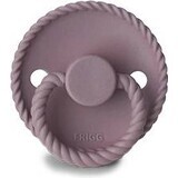 Sucette en silicone FRIGG Rope Twilight Mauve,,+6m, 1 pc 1×1 pc, sucette en silicone