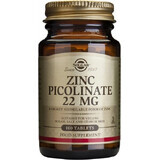 Solgar Zink 22 mg Zink Picolinaat 100 tabletten 1×100 tbl, voedingssupplement