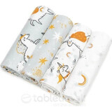 T-TOMI Unicorns cloth diapers 1×4 pcs, cloth diapers