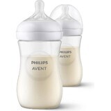 Philips AVENT Sticlă Natural Response 260 ml, 1m+ 2 buc 1×2 buc, sticlă