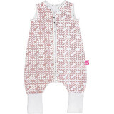 MOTHERHOOD Mousseline slaapzak met beentjes Pink Classics 12-18m 0,5 tog 0,5 tog 1×1 pc, slaapzak