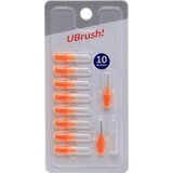 UBrush - cepillo interdental - 0,8 mm naranja 1×10 piezas