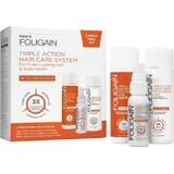 Foligain Triple Action Travel Anti Haaruitval Set voor Mannen 100ml + 100 ml + 30 ml 1×1 set, haaruitvalproducten