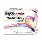 Aspacardio Mix Omega3 + Q10, 30 capsules, Therapy
