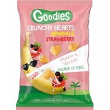 Goodies crunchy banana and strawberry crispy hearts 1×30 g, crunchy