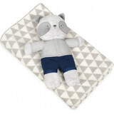 BABYMATEX Blanket with toy Panda gray 75 x 100 cm 1×1 pc, for children