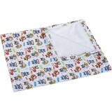 Children's blanket BÁRA 5284/424 75x100 white/superhero animals 1×1 pc, baby blanket