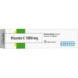 GENERICA Vitamine C 1000 mg 1×20 tbl, vitamine C