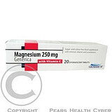 GENERICA Magnesium 250 mg + Vitamine C 1×20 tbl, Magnesium + Vitamine C