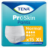 Tena Pants ProSkin, absorberende slip, maat XL, 120-160 cm, Normaal, 15 stuks