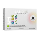 Lab One No 1 KidsBiotic, voor baby's en kinderen, 15 sachets