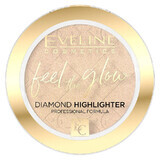 Eveline Cosmetics Feel the Glow, highlighter, nr. 02, Beach Glow, 4.2 g