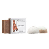 Ministry of Good Soap kaneel set, half bad, kaneel, 60 g + half bad, chocolade, 60 g + zeep, kaneel, 100 g