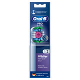 Oral-B Pro 3D White, vervangende opzetborstels voor Clean Maximiser elektrische tandenborstel, 2 stuks