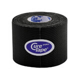 CureTape Sports, kinesiology tape, black, 5 cm x 5 m, 1 pc