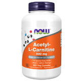 Now Foods Acetyl-L-Carnitine, acetyl-L-carnitine 500 mg, 200 plantaardige capsules