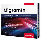 Migromin 250 mg + 250 mg + 65 mg, 10 tabletten